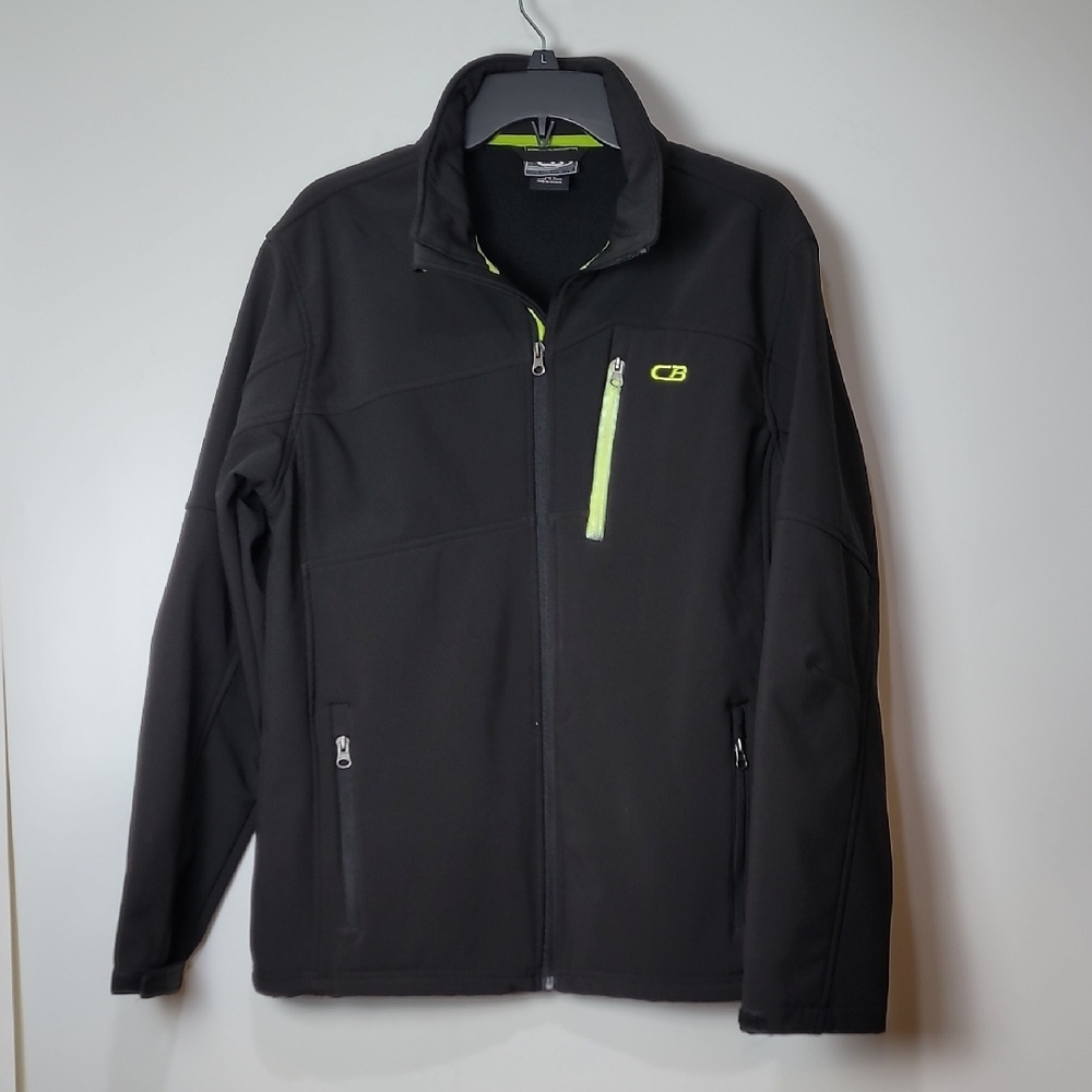 CB SPORTS Black Performance Jacket with High Collar and Full-Length Zipper